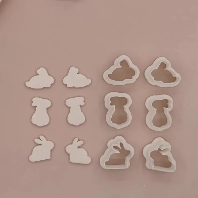 Animal Series/Cat/Dog/Love Bear/Frog/Fox/Rabbit Polymer Clay Cutter Earrings Clay Mold Jewelry Ceramic Pendant Jewelry Ear Mold