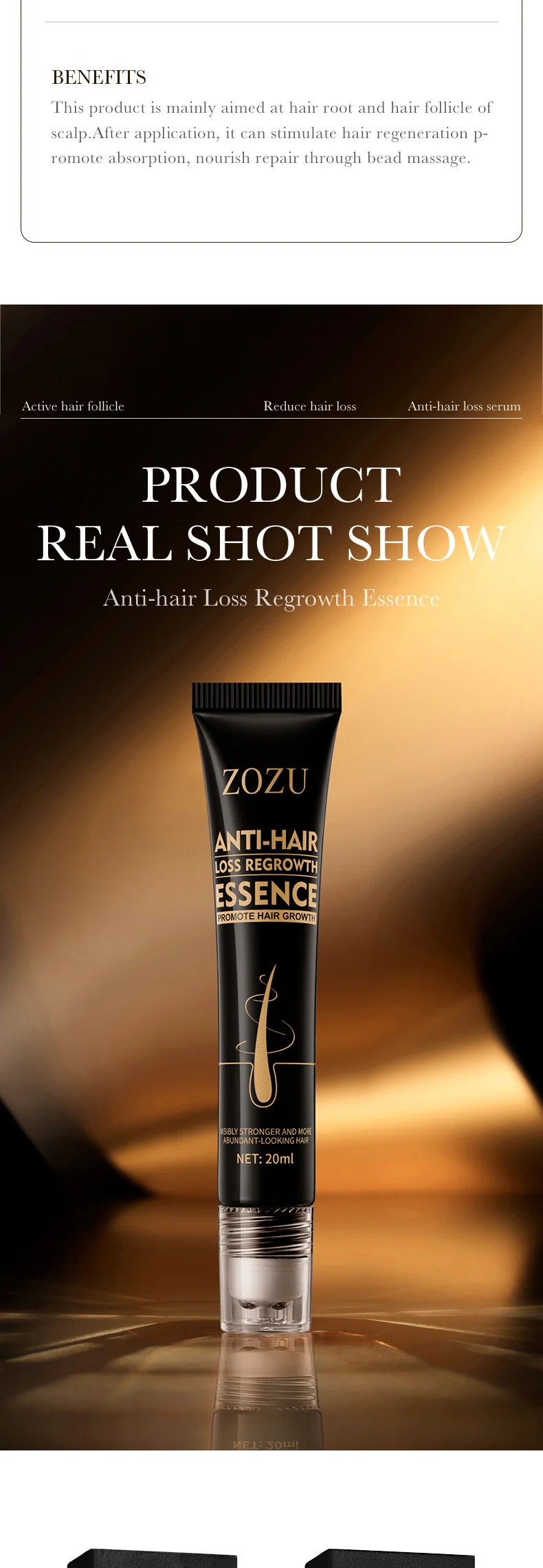 Hair Growth Products Fast Growing Hair Massage Essential Oil Natural Anti Hair Loss Prevent Hair Dry Frizzy Damaged_voghion.com