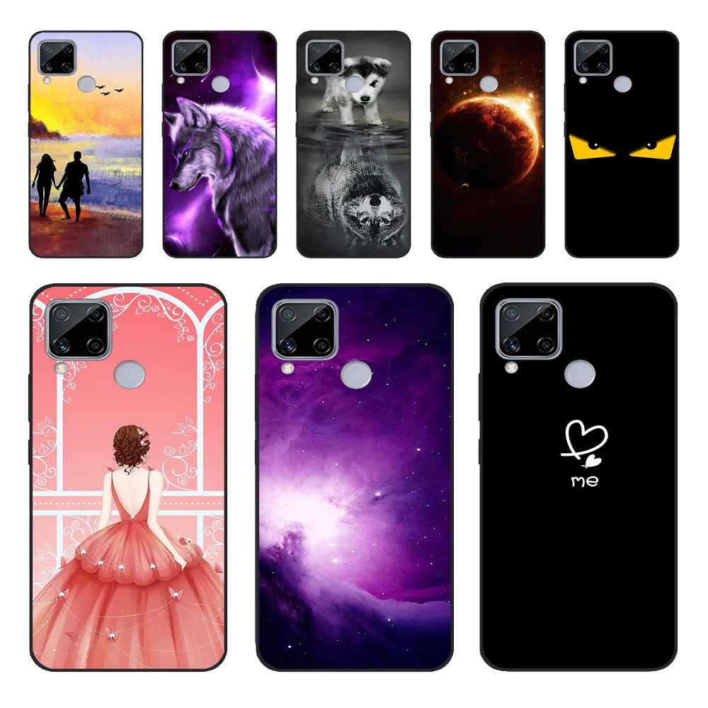 Per Oppo Realme C15 Custodia In Silicone Morbida Cover Posteriore Custodia Per Telefono Per Realme C15 C 15 Funda Custodia In Silicone Per Realme C15 