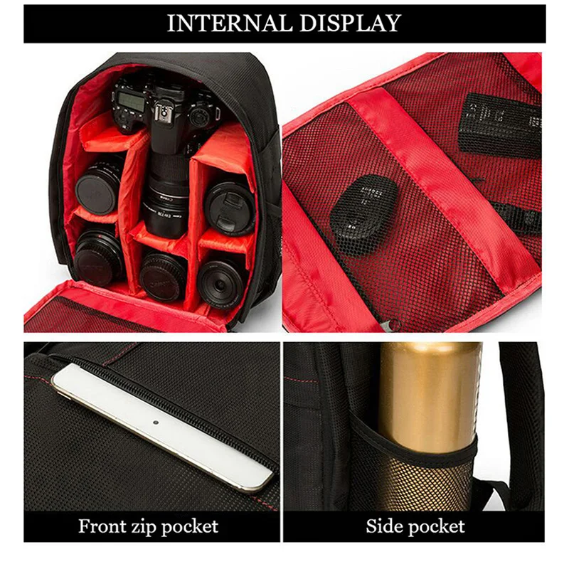Small DSLR Micro Single camera bag for Canon Nikon SONY Camera Lightweight casual portable backpack Backpack Backpack for men an
