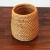 Handmade Pen Holder Hand Woven Wood Vine Rattan Stationery Container Storage Box Organizer Office School Desk Accessories Decor 6