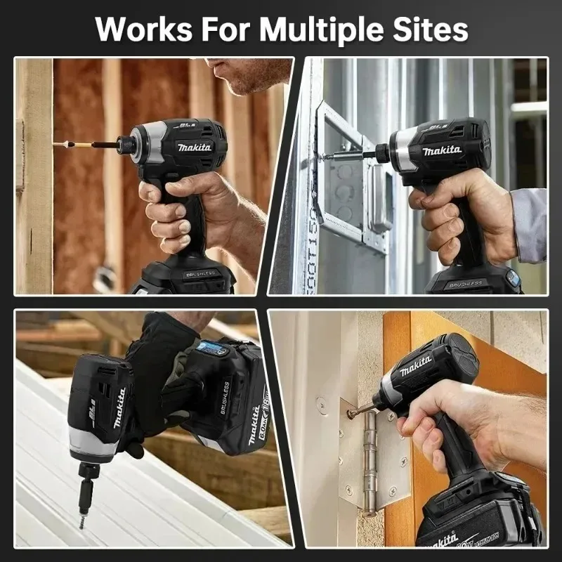 Makita DTD173 1800RPM 무선 임팩트 드라이버 180N.m 브러시리스 모터 전기 드릴 목재/볼트/T-모드 마키타 배터리용