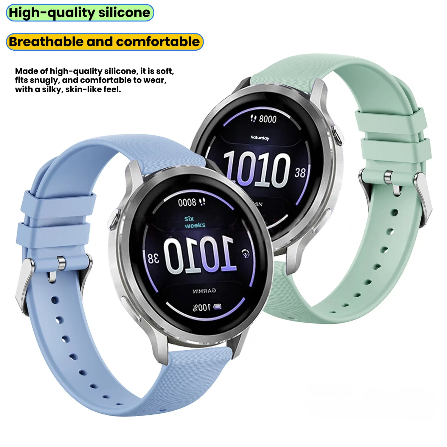 Elegant 18mm Strap for Smartwatches - Women's Wristband Bracelet Collection