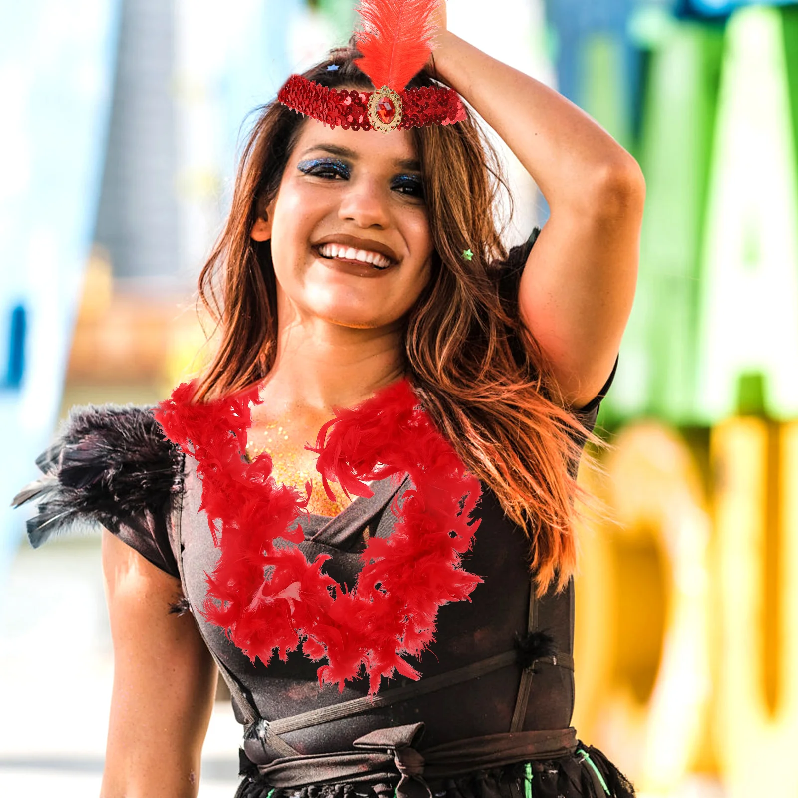 

Женский аксессуар для костюма, ожерелье, головные уборы для женщин в стиле ровающих 20s