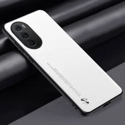 Luxury Matte Silicone and PU Leather Full Protection Phone Case Cover for Moto Edge 30 (White)
