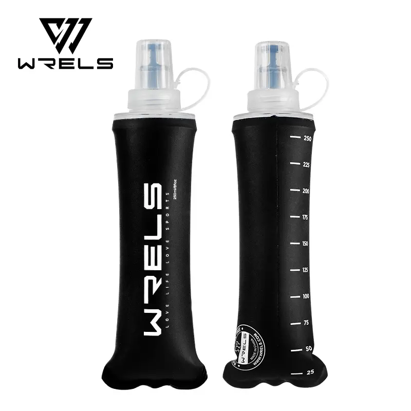 WRELS Soft Flask TPU Ultralight Collapsible BPA Free Leakproof Squeeze Running Hydration Vest Marathon Hiking Foldable Bottle - Image 10