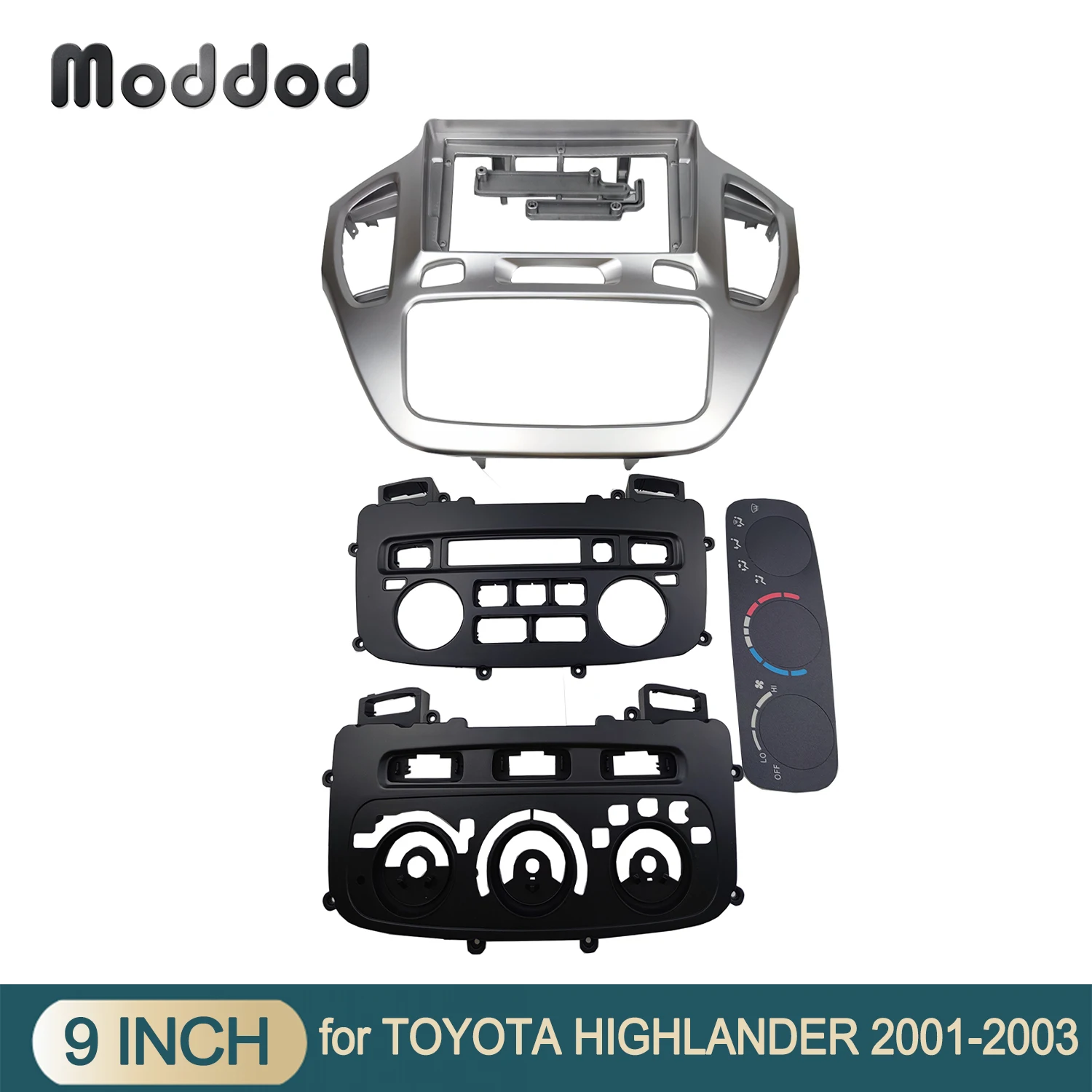 Car Radio Bezel Fit For TOYOTA HIGHLANDER 20012003 9 INCH Dash