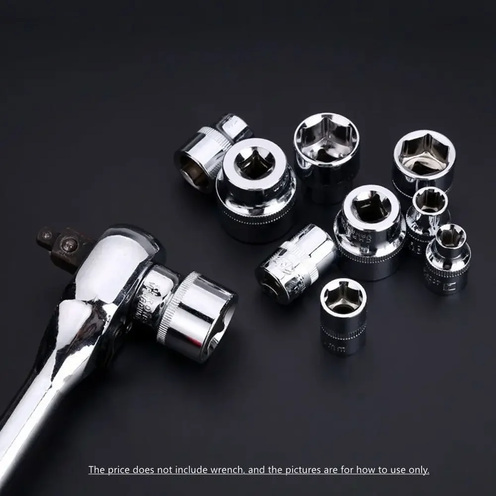 6-24mm 3/8" Square Drive Socket Bit Removal Tools for Wrench Socket Power Tool Accessories CRV Spanner Ratchet Wrench Nut 6