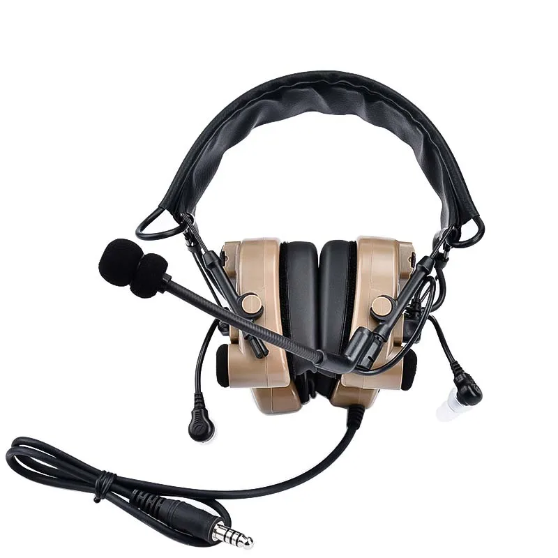 Tactical Comtac Outdoor Headset Headphone Hearing Protection Ken Shooting Headphones Military Noise Cancellation Communication