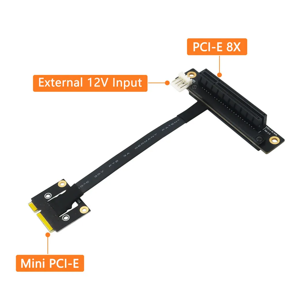 270 graus mini pcie para pci-e 1x