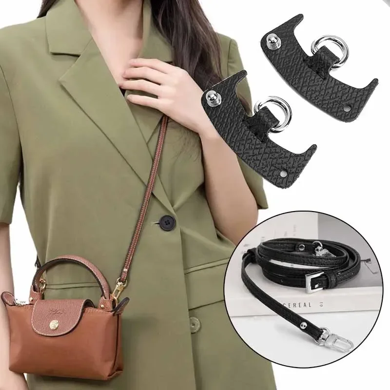 

Новый аксессуар для сумки-трансформеры для Longchamp Mini, ремни из натуральной кожи без перфорации, Наплечные ремни через плечо