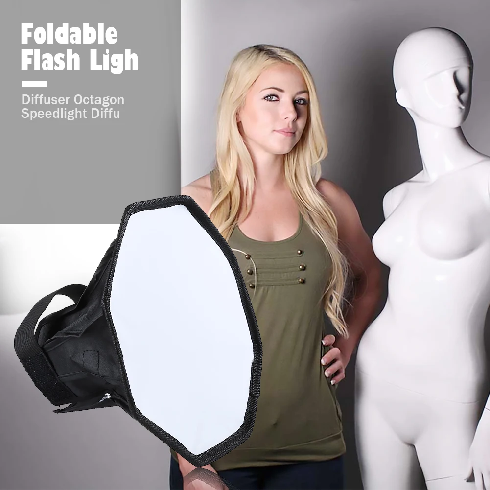 Description Picture 5 of itemPULUZ 20cm Octagon Flash Light Diffuser Folding Flash Light Soft Box Universal