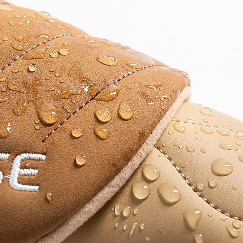 Winter Chunky Platform Cotton Slippers for Women Fashion Hook Loop Thick Plush Home Slides Woman Thick Sole Cotton Padded Shoes