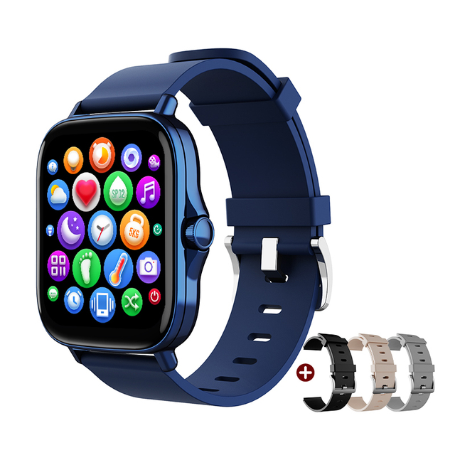 G17+ 1.69" Screen Smart Watch Women Real Blood Oxygen Monitor Men Fitness Tracker Bluetooth Sports Watches for Android iOS