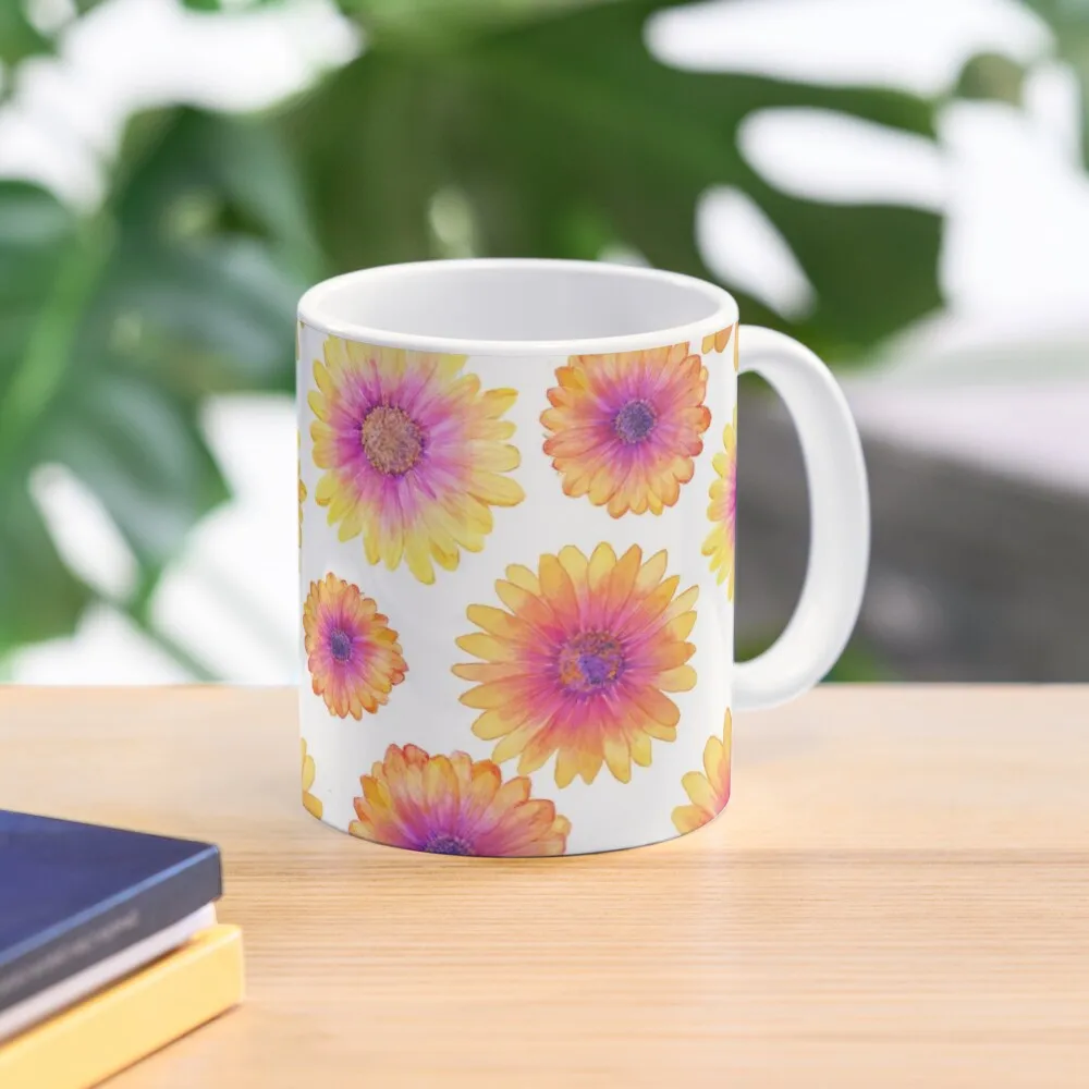 

African Daisy Watercolour Coffee Mug Breakfast Cups Cups For And Tea Mug