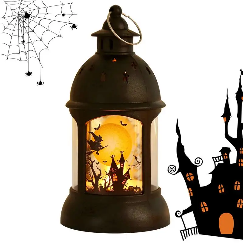 

Halloween Lamp Lights Mini Decorative Spooky Lanterns Halloween Candle Lantern Decorative Spooky Lights Lanterns Vintage Lantern