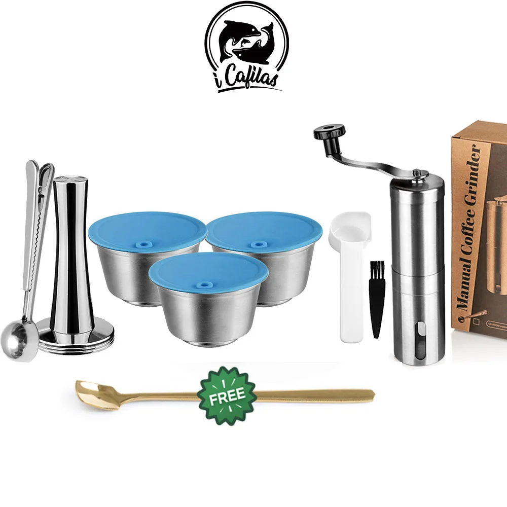 Icafilas Capsula Riutilizzabile Pod Per Nescafe Piccolo X Macchina Dolce Gusto Capsulas Riutilizzabili Filtri Per Caffè In Acciaio Inossidabile