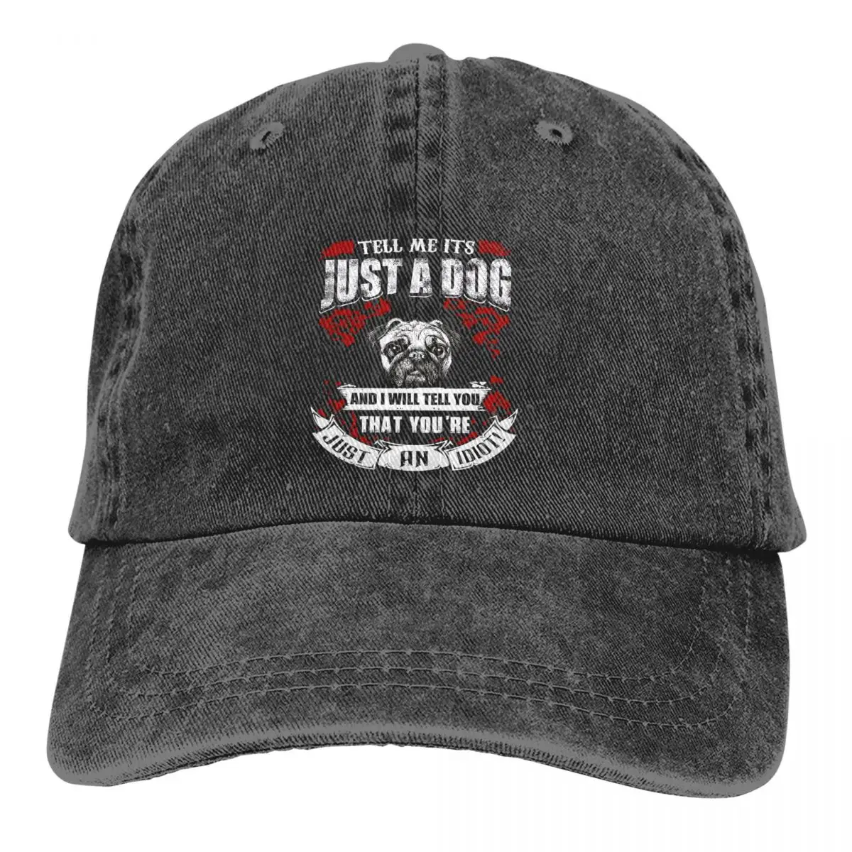 Berretto Da Baseball Da Uomo Lavato Tell Me It'S Just A Dog Trucker Snapback Caps Papà Hat Dog Lover Golf Hats