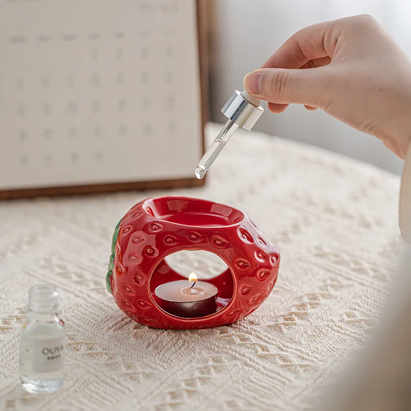 Ceramic Aromatherapy Lamp Strawberry Lemon Air Purifier