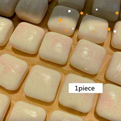 Squishy Square Bread Stress Relief Toy - Slow Rising Sensory Fidget (White)