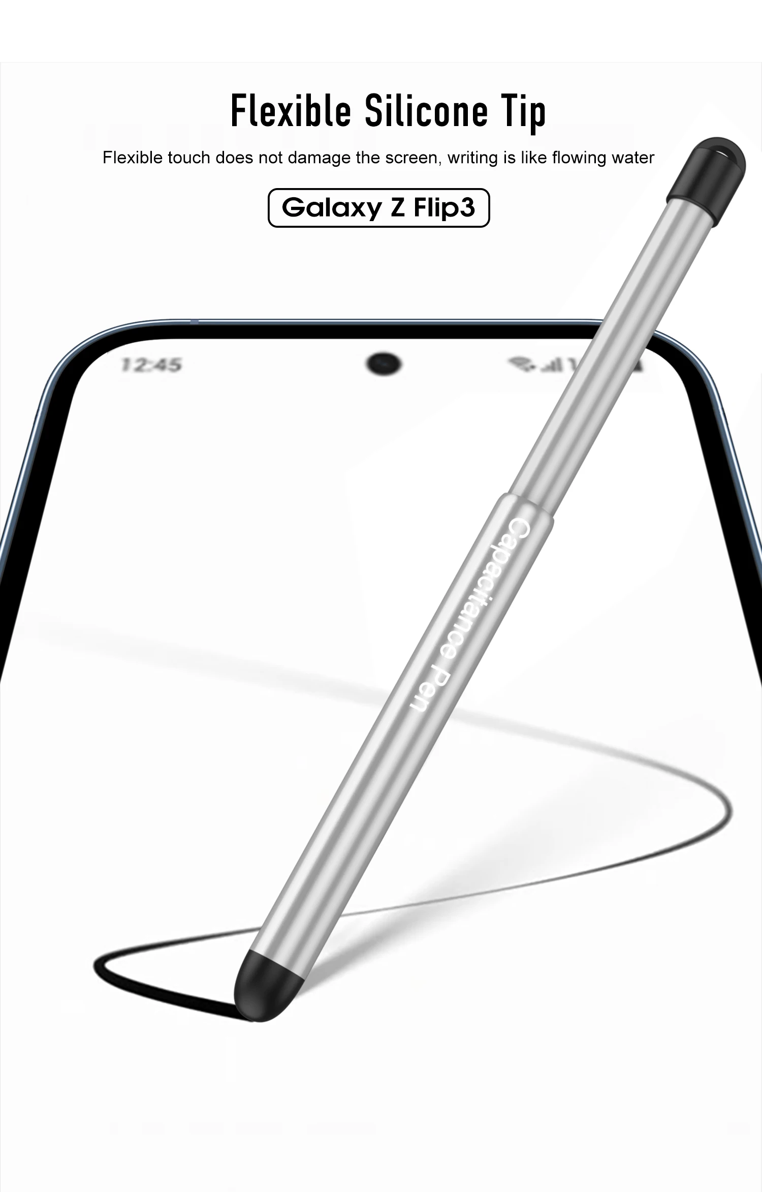 kawaii phone case samsung With Pen Phone Case For Samsung Galaxy Z Flip 3 Pen Slot funda PC for flip3 case Anti-Fingerprint Shell Plain Ultra-thin Protect samsung flip phone cute