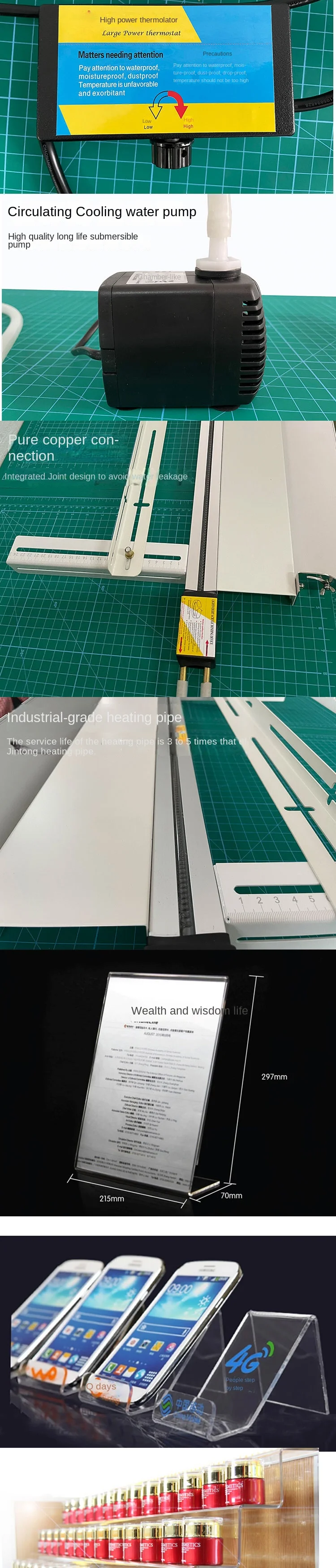 30CM Acrylic Hot Bender PVC Organic Sheet Panel Bending Machine 300W Plastic She