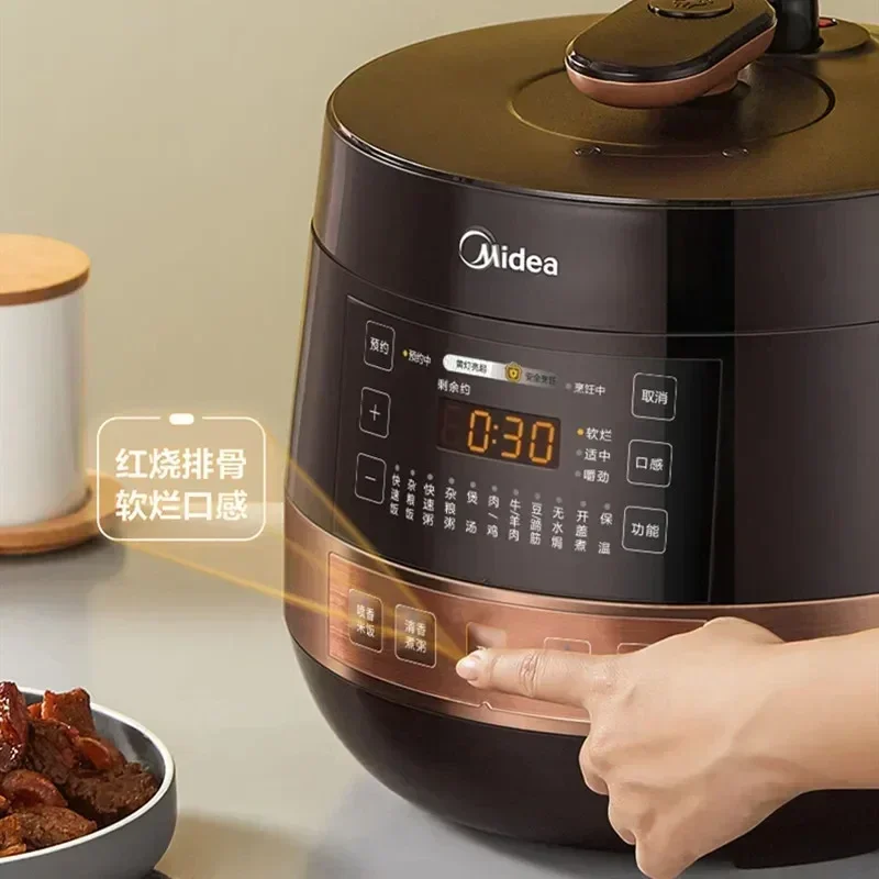 Midea Automatic Pressure Cooker Intelligent 4.8L 6L Rice Cooker Multi-functional Non-stick Electric Pressure Cooker Multicooker 5