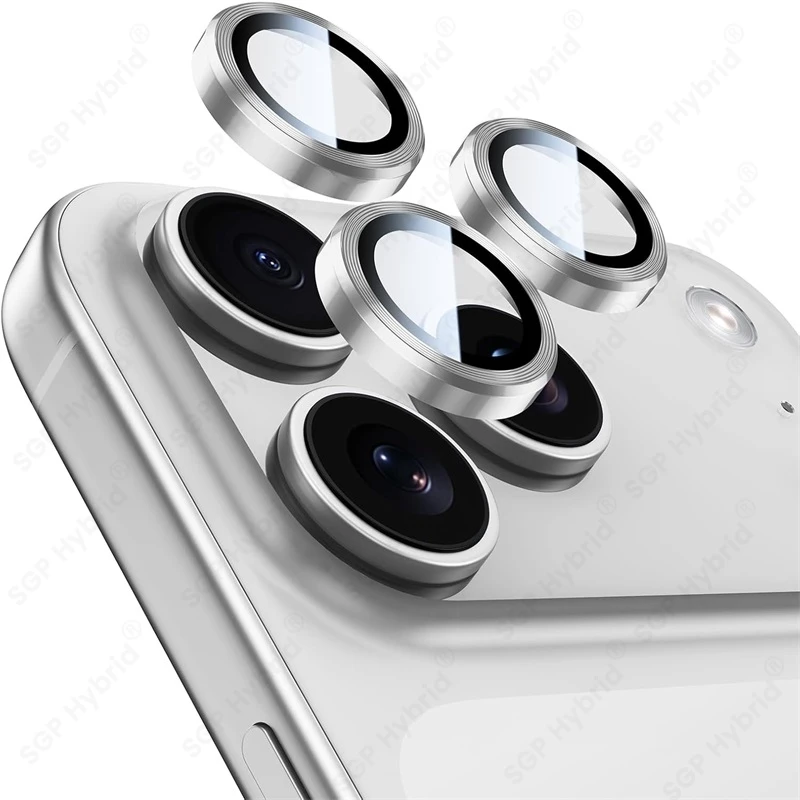 Premium Aluminum Alloy Camera Protector with 9H Glass Lens Cover