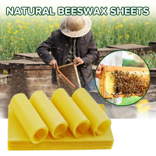 10 db Beeehoney Sheets Viasz Alapítvány Méhészeti Felszerelés Méhész Fésű Keret Méhviasz Lepedők Gyertya Készítéséhez 13X9Cm
