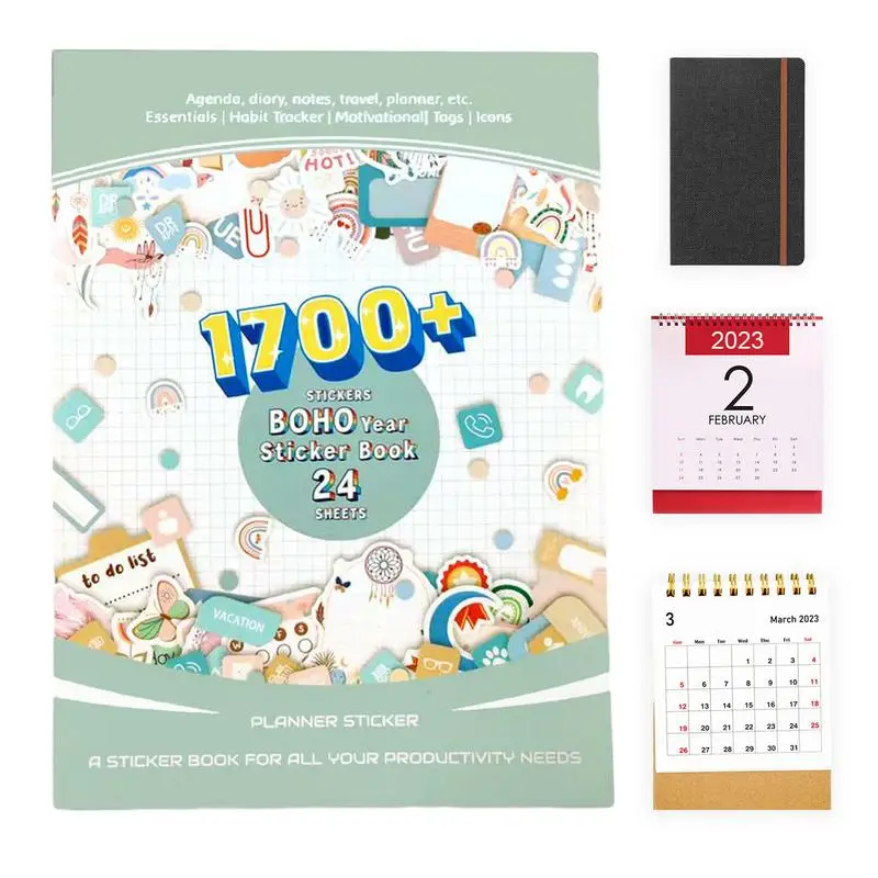 Planner-Stickers-24-Sheets-1700-Desk-Wall-Calendar-Event-Stickers-Note ...