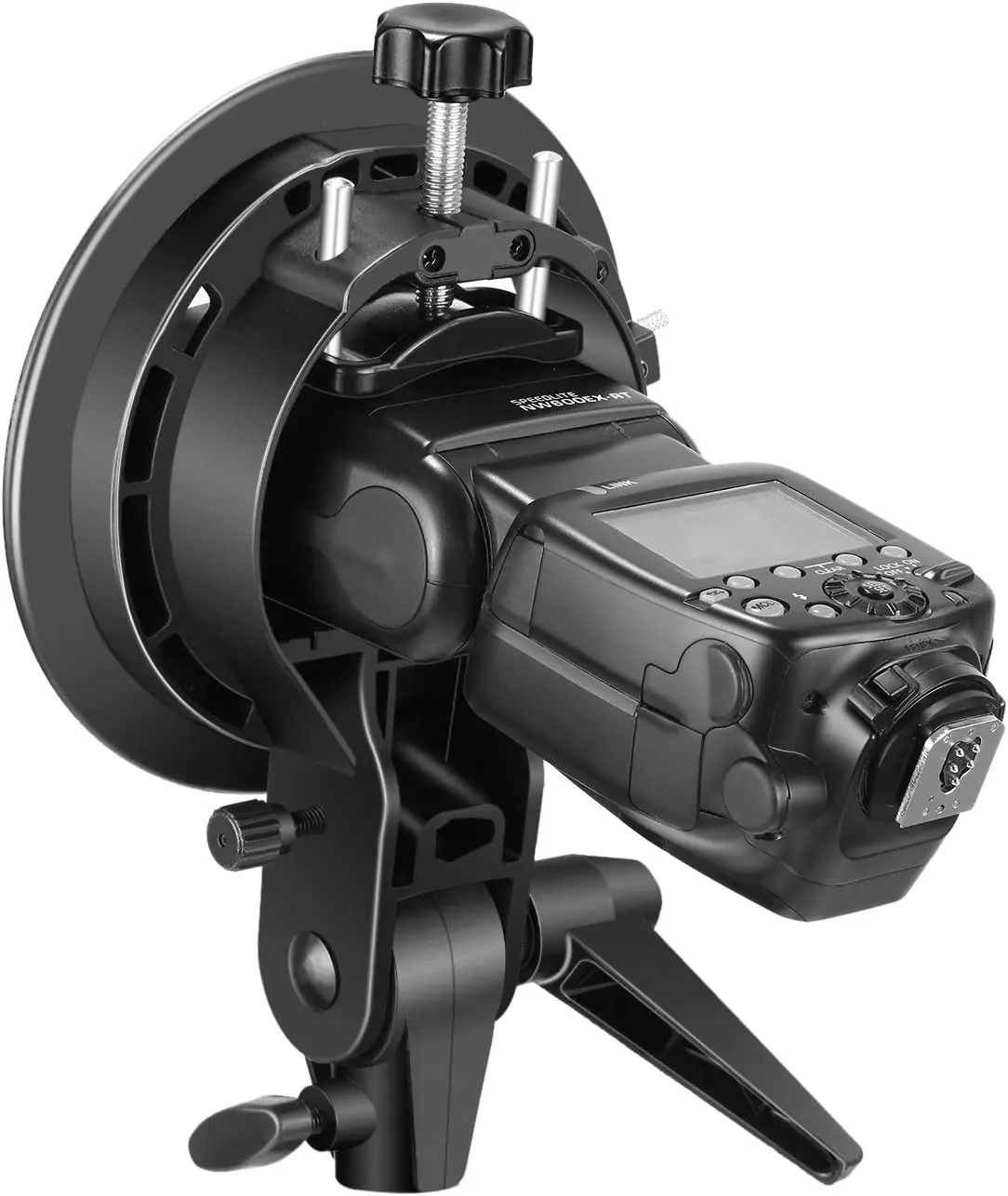 NEEWER S-Type Bracket Holder with Bowens Mount for Speedlite Flash Snoot Softbox Beauty Dish Reflector Umbrella