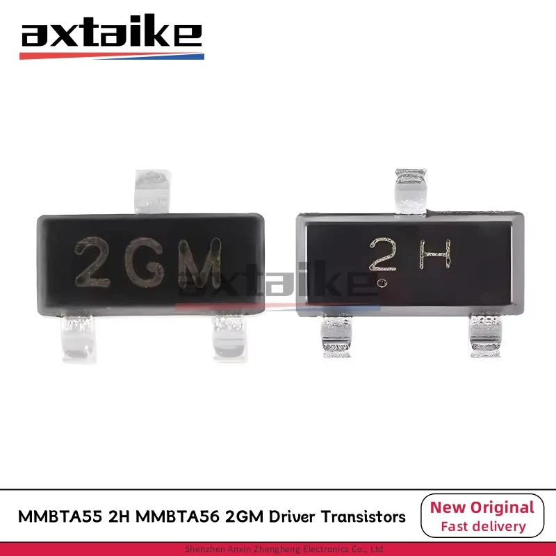 MMBTA55 2H MMBTA56 2GM SOT-23 MMBTA55LT1G MMBTA56LT1G 0.5A 500mA 60V 225mW NPN PNP SMD Driver Transistors 100PCS