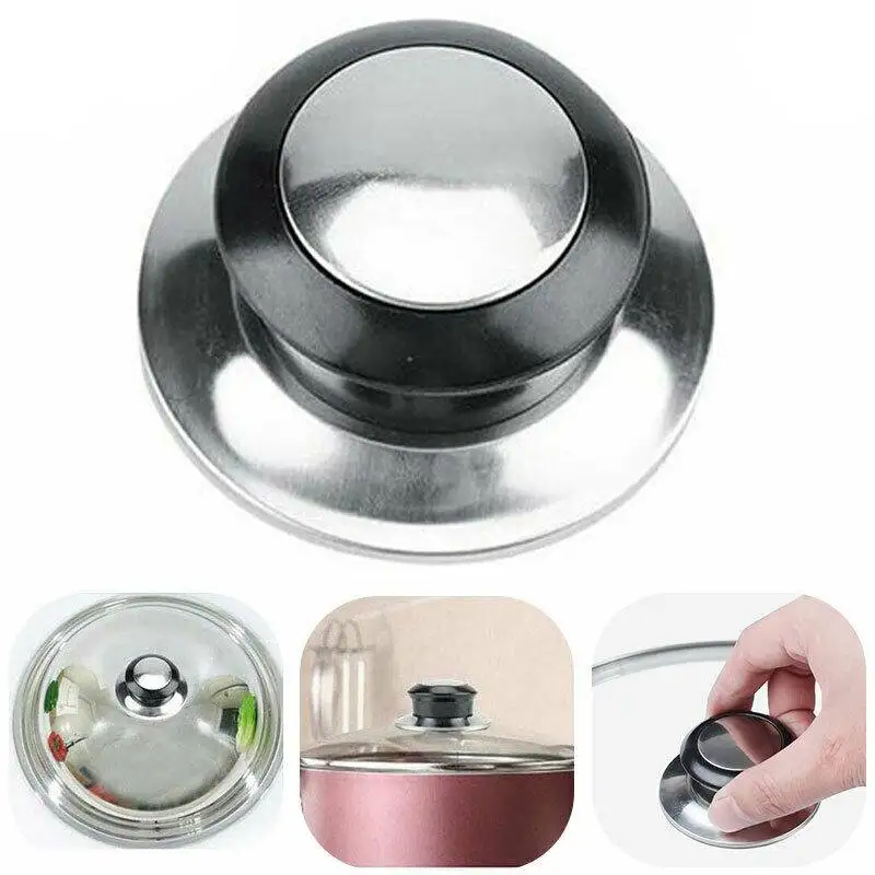1/2Pcs Heat-Resistant Cooking Pot Pan Lid Knob Lifting Handle Universal Replacement Glass Cover Knob Cap Kitchen Cookware pot lid handles