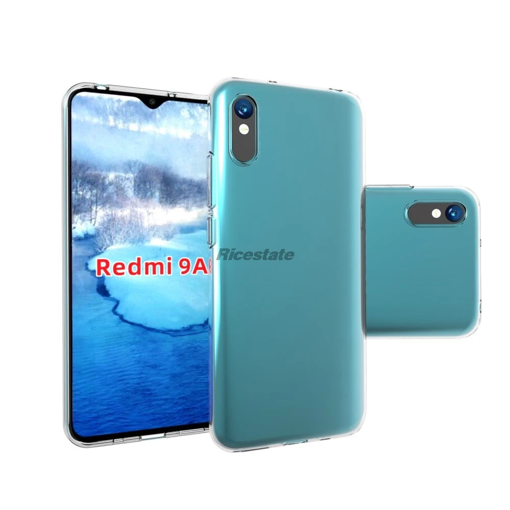 XINYEXIN Cover per Xiaomi Redmi 9AT / Redmi 9A, Custodia in Silicone Morbido Antiurto Ultrasottile con Motivo Carino, Design a Bordo Dritto - Kitten, White