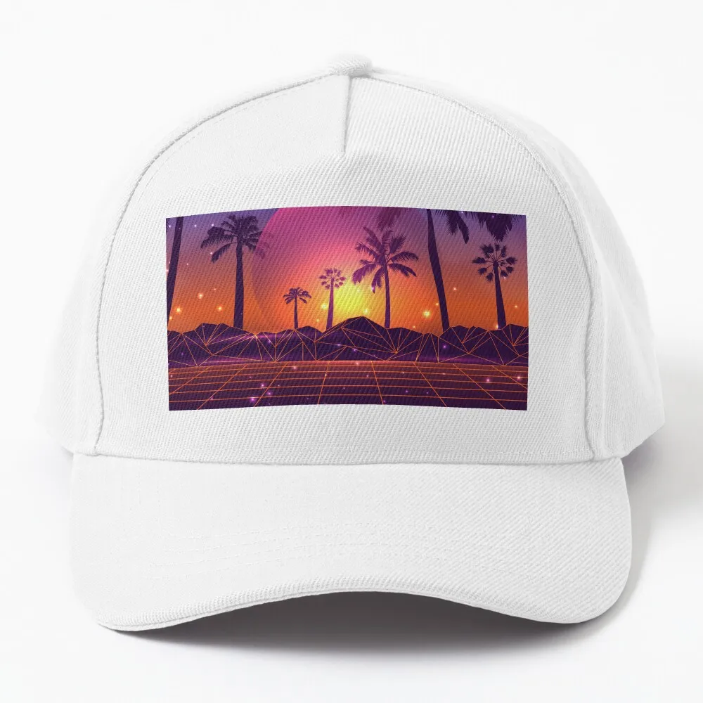 

Sunset Synthwave State of Mind Baseball Cap Luxury Brand Rave tea hats Caps For Men Women'S