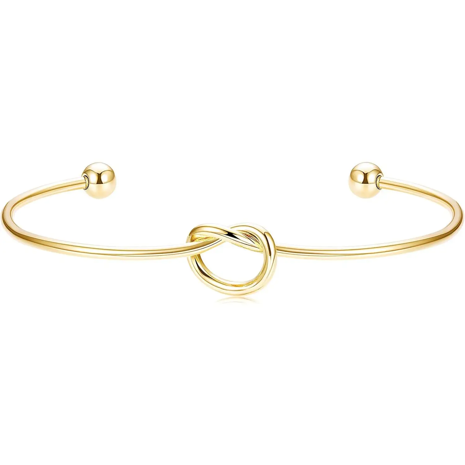 

Fansilver 14k Gold Plated Bangle Bracelets 925 Sterling Silver Adjustable Bracelets For Women White Gold Bracelets Rose Gold