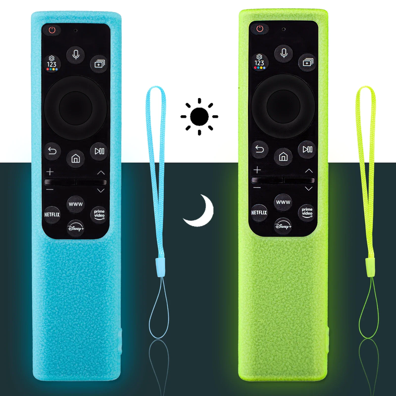 Silicone Remote Cover for Samsung TV Bn59-01357a/01363L/01364A TM-1990C Solar Remote Control