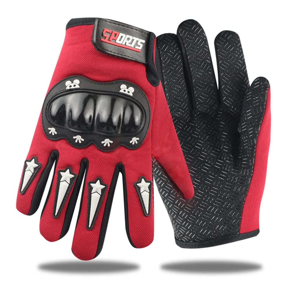 Winter Gloves Kids Winter Warm Water-resistant Touchscreen Sports Gloves with Thick Plush Lining for Cold Weather Cycling