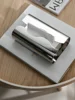 Nordic Minimalist Tissue Box Stainless Steel Luxury Tissue Case Silver Plated for Home Decoration Executive Offices Hotel 2