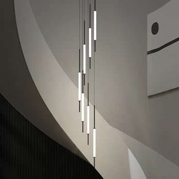 Minimalist Staircase LED Chandelier 1