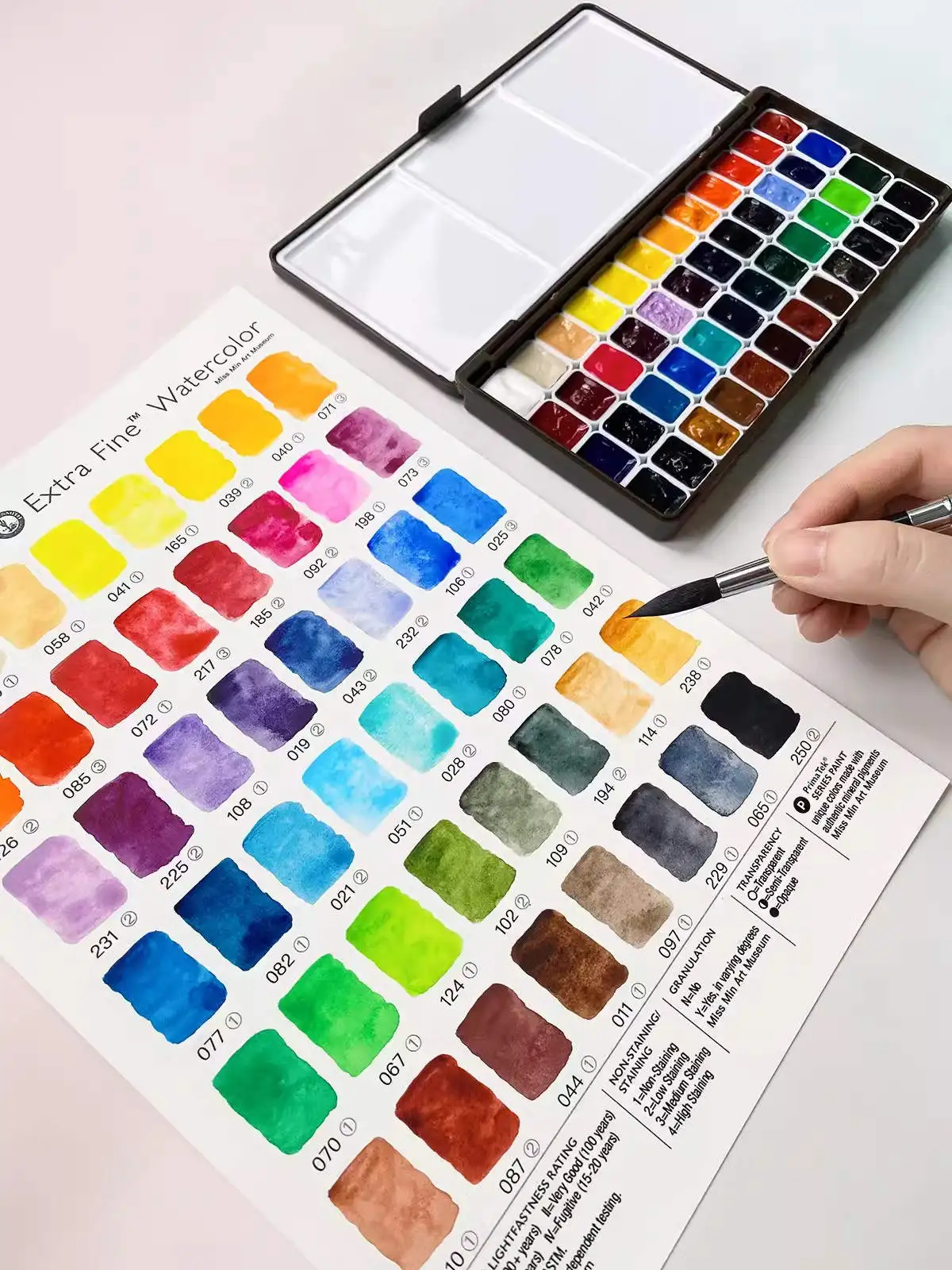 Daniel Smith Original Mini Watercolor Paint Sample 1ml Handmand 24/36/48 Colors Water Color for Painting Art Suppliers