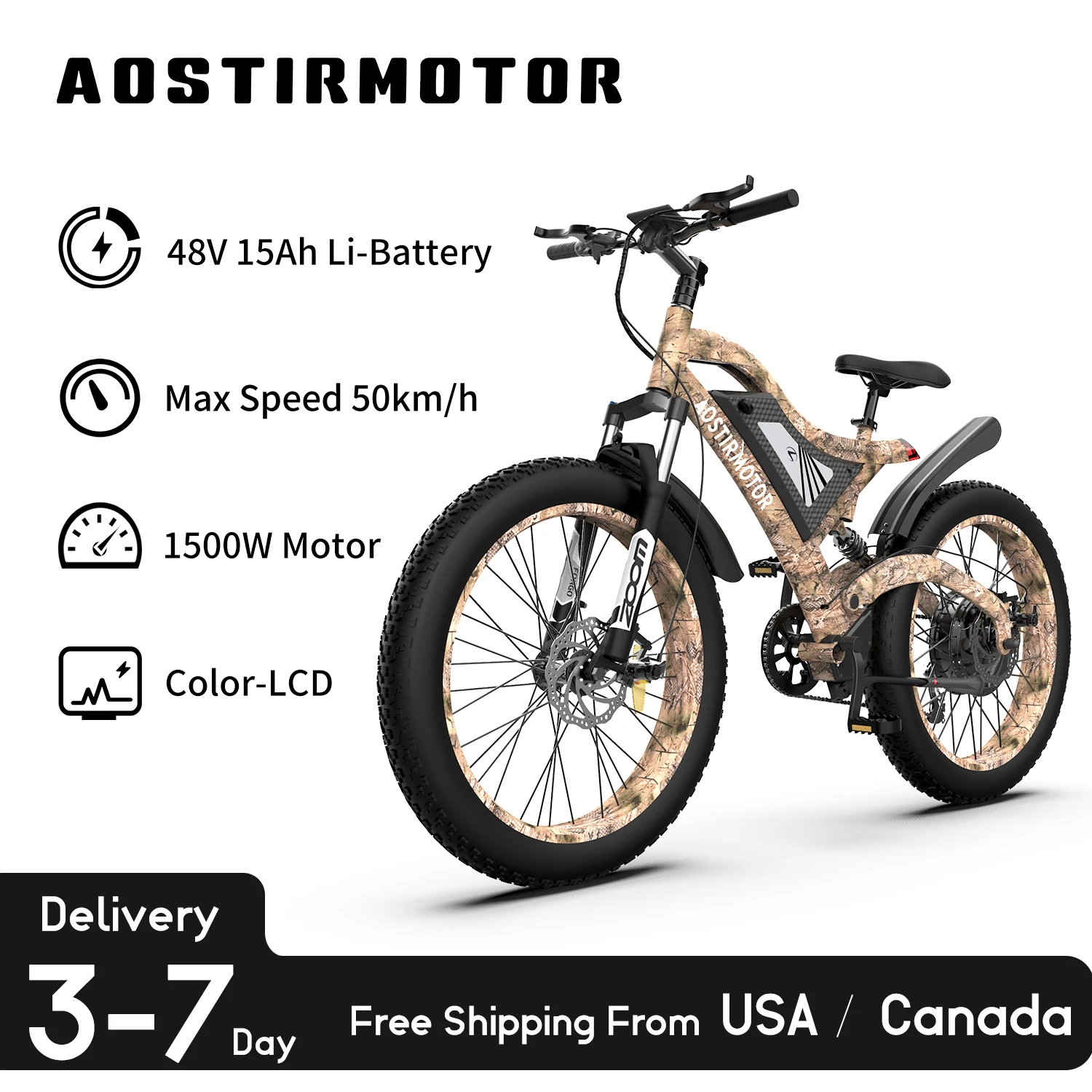 Aostirmotor Electric Bike S18 1500w 