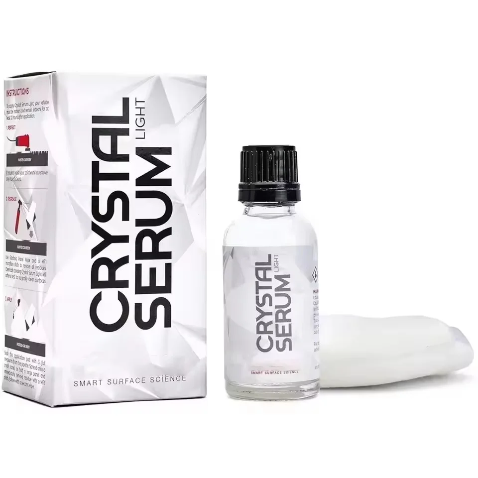 Newest Crystal Serum Light Ceramic Coating for Cars Protect Car Paintwork High Shine Easy To Apply 30ml/50ml 5 Years Durability