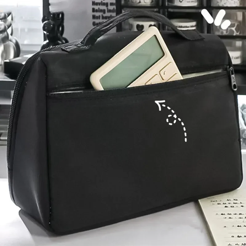 아름다운 캔버스 다기능 연필 케이스, 9 레이어 대용량, 학용품 및 문구