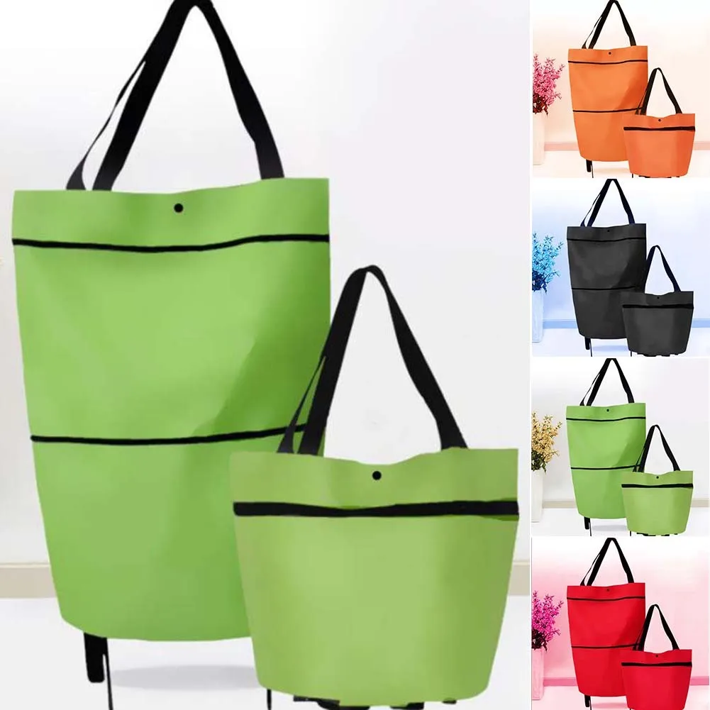 Oxford Cloth Folding Shopping Bag Portable Shopping Food Organizer Tote Handbag# 