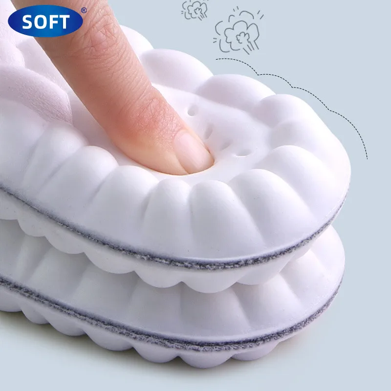 

Soft Latex Running Insoles for Feet Silicone Sports Shock Absorption Anti-slip Template Insole for Shoes Men Women Shoe Sole Pad