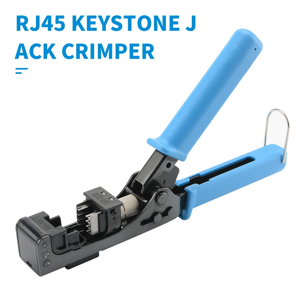 Ethernet Crimping Tool RJ45 cat5 cat5e cat6 Keystone Jack 90 Degree Termination