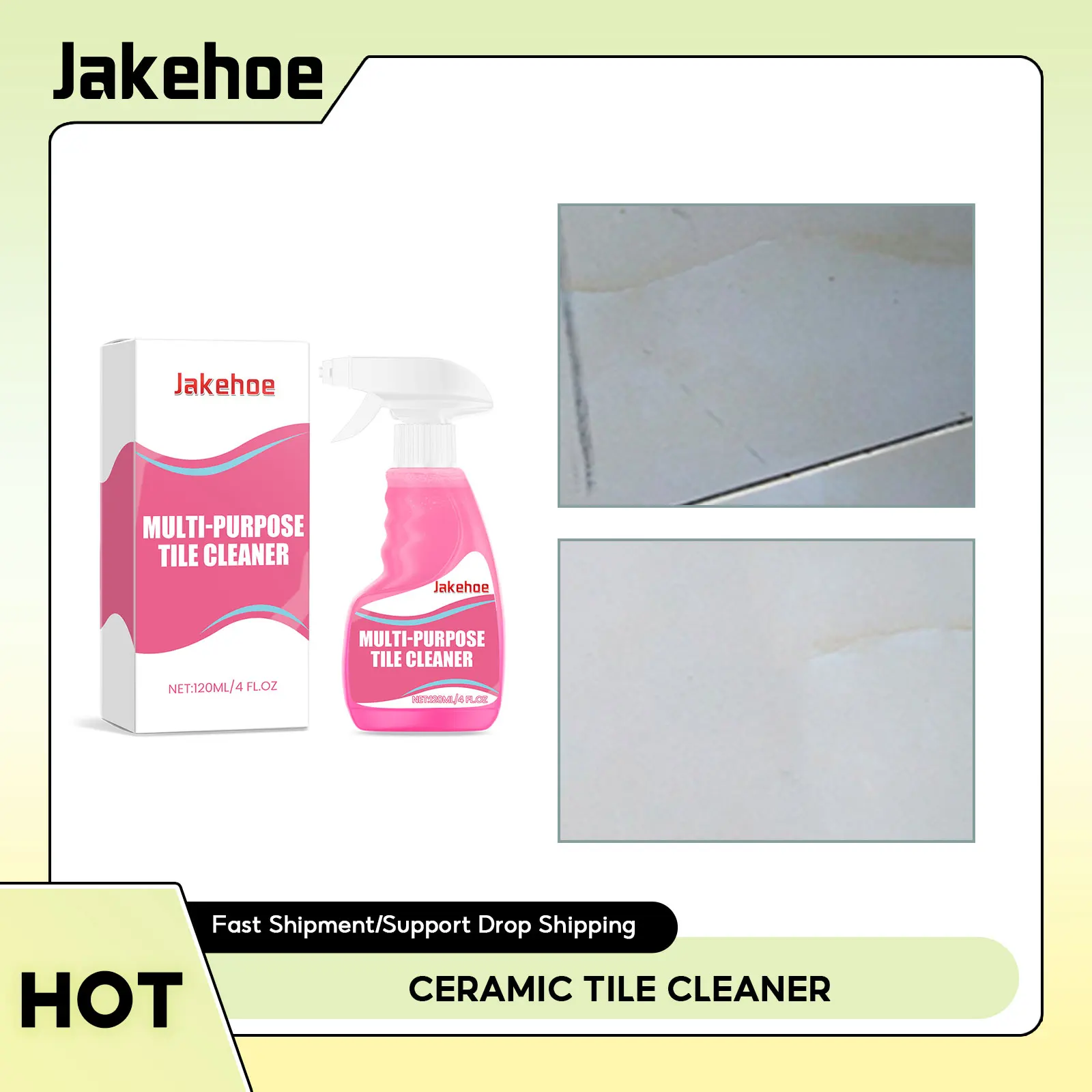 Ceramic Tile Cleaner Floor Cleaner Brightening Polishing Oil Stain Removal Detergent Renovating Mold Remover Tile Cleaning Spray