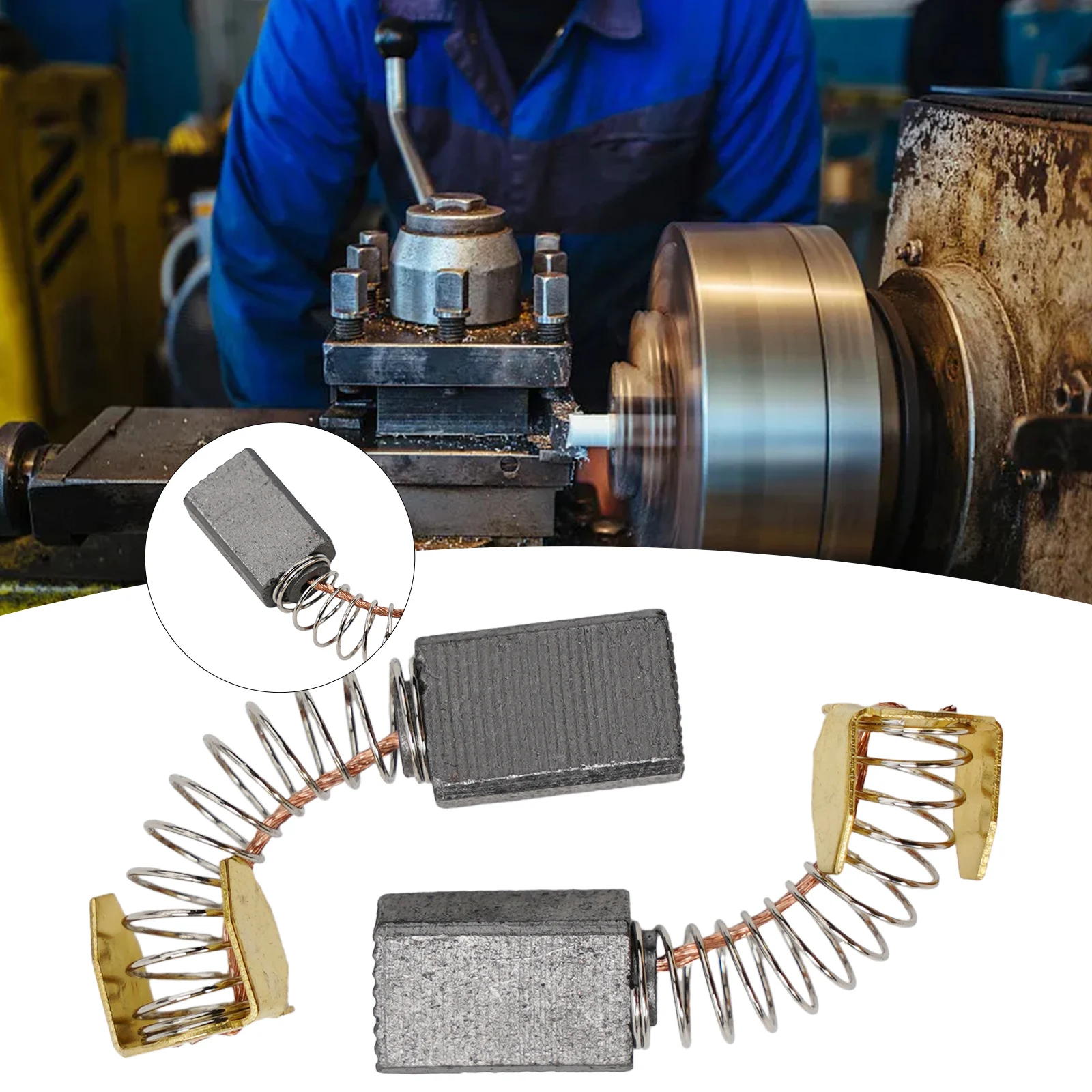 

Brushes Motor Carbon Brushes 15mm X 8mm X 5mm Carbon For General For Motor Grinder Metal Purpose Springs Tool High Quality