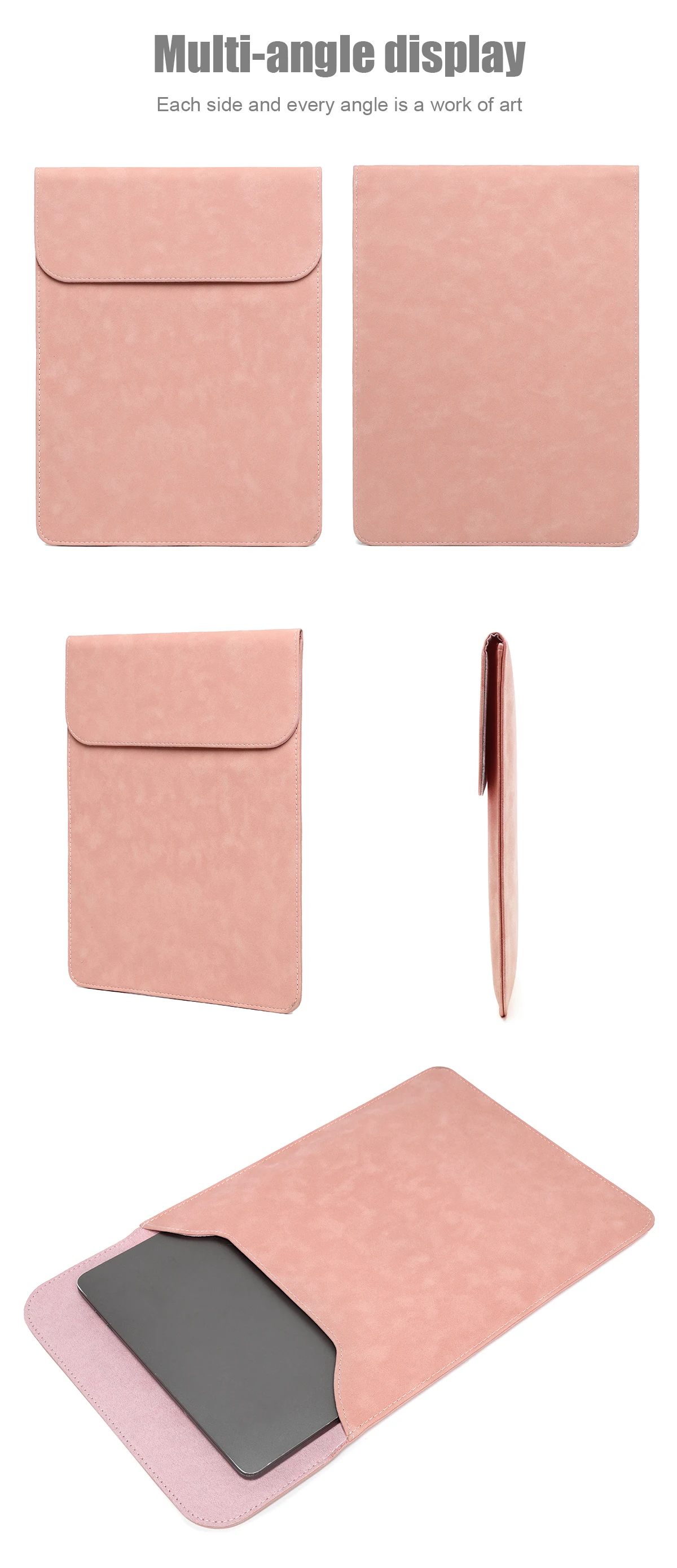 capa de computador para mac livro ar pro polegada capa bolsa matte couro vegan